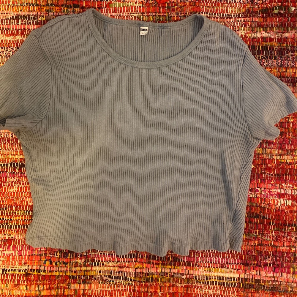 Blue Uniqlo Top